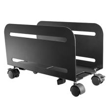 Brateck Universal Mobile CPU Stand, Matt Black