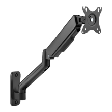 Brateck Spring-Assisted Monitor Wall Mount, Matt Black