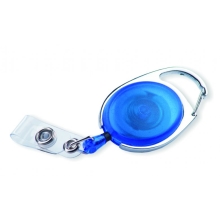 Translucent badge reel OVAL blue