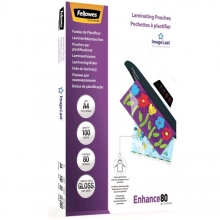 Laminating Pouches Fellowes A4 80 mic ImageLast, glossy