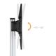 Brateck Aluminum TV Cart  FS44-46TW for TV 37"-86", 50kg, Grey & Matt Black