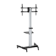 Brateck Aluminum TV Cart, Grey & Matt Black