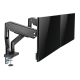 Brateck Dual Monitor Heavy Duty Spring Assisted Monitor Arm, Matt Black