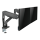 Brateck Dual Monitor Heavy Duty Spring Assisted Monitor Arm, max 35", 16 kg, Matt Black
