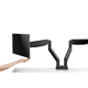 Brateck Dual Monitor Heavy Duty Spring Assisted Monitor Arm, max 35", 16 kg, Matt Black
