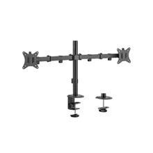 Brateck Dual Monitor Steel Articulating Monitor Mount, max 32", 9 kg, Matt Black
