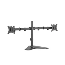 Brateck Dual Monitor Steel Articulating Monitor Stand, max 32", 9 kg, Matt Black