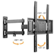 Brateck Full-Motion TV Wall Mount LPA63-443 for TV 32"-55", 35kg, Matt Black