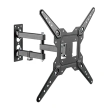 Brateck Full-Motion TV Wall Mount, Matt Black