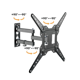 Brateck Full-Motion TV Wall Mount, Matt Black