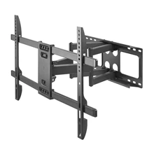 Brateck Heavy-Duty Steel Full-Motion TV Wall Mount, Matt Black