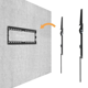 Brateck Low-Profile Tilt TV Wall Mount, Matt Black