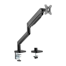 Brateck Single Monitor Heavy Duty Spring Assisted Monitor Arm, max 45", 16 kg, Matt Black