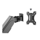Brateck Single Monitor Pole-Mounted Gas Spring Monitor Arm, Matt Black