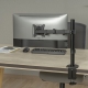 Brateck Single Monitor Steel Articulating Monitor Mount, Matt Black