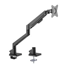 Brateck Single Monitor Thin Gas Spring Monitor Arm, max 32", 9 kg, Matt Black
