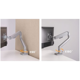 Brateck Single Monitor Thin Gas Spring Monitor Arm, max 32", 9 kg, Matt Black