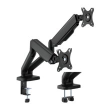 Brateck Spring Assisted Dual Monitor Arm, Matt Black