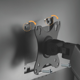 Brateck Spring Assisted Dual Monitor Arm, max. 32", 9 kg, Matt Black