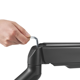 Brateck Spring Assisted Dual Monitor Arm, max. 32", 9 kg, Matt Black