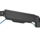 Brateck Spring-Assisted Monitor Wall Mount, Matt Black