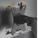Brateck Spring-Assisted Monitor Wall Mount, Matt Black