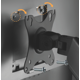 Brateck Spring-Assisted Monitor Wall Mount, Matt Black