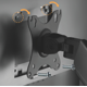 Brateck Spring-Assisted Monitor Wall Mount, max. 32", 9 kg, Matt Black