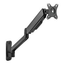Brateck Spring-Assisted Monitor Wall Mount, max. 32", 9 kg, Matt Black