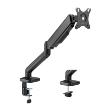 Brateck Spring Assisted Single Monitor Arm, Matt Black