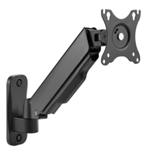 Brateck Spring Assisted Single Monitor Wall Mount LDA32-111E, 32", 9kg, Matt Black
