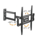 Brateck Steel Full-Motion TV Wall Mount, Matt Black