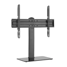 Brateck Universal Swivel Tabletop TV Stand with Glass Base