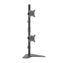 Brateck Vertical Dual Monitor Steel Articulating Monitor Stand, max. 32", 9 kg, Matt Black