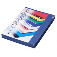 Covers Eurosupplies Embossed leather-imitating A4 blue royal