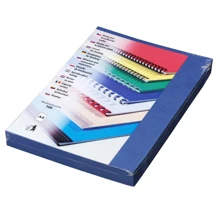 Covers Eurosupplies Embossed leather-imitating A4 blue royal