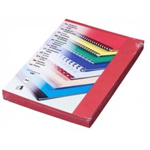Covers Eurosupplies Embossed leather-imitating A4 red