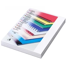 Covers Eurosupplies Embossed leather-imitating A4 white