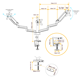 Fellowes Platinum Series Triple Monitor Arm