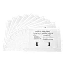 Fellowes PowerShred Performance+ Lubricant Sheets (10 Pack)