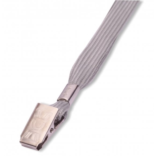 Lanyard LILY with clip grey