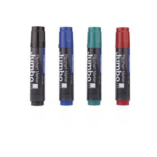 Magnetoplan Kombimarker Jumbo mixed 4 pcs