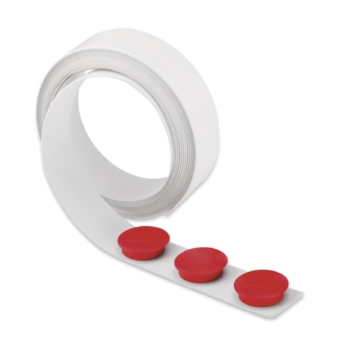 Magnetoplan magnetic metal tape, white, 5 m x 35 mm