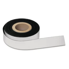 Magnetoplan Magnetic tape, white, pvc coated, 30m x 40mm x 0,6mm