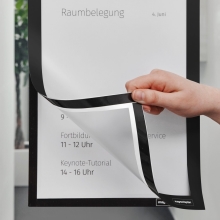 Magnetoplan magnetofix info-frame, self-adhesive, A3, black (2pcs)