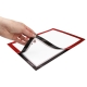 Magnetoplan magnetofix info-frame, self-adhesive, A4, red (2pcs)