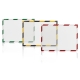 Magnetoplan Magnetofix safety magnetic frame A4 white-red (5 pcs)