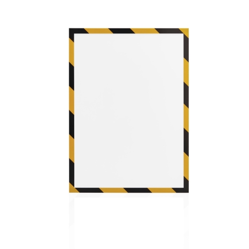 Magnetoplan Magnetofix safety magnetic frame A4 yellow-black (5 pcs)