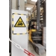 Magnetoplan Magnetofix safety magnetic frame A4 yellow-black (5 pcs)