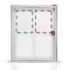 Magnetoplan Showcase for the outside, with safety glass, 4 x A4